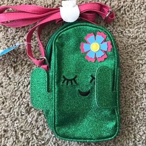 Green Glitter Kids Crossbody Bag